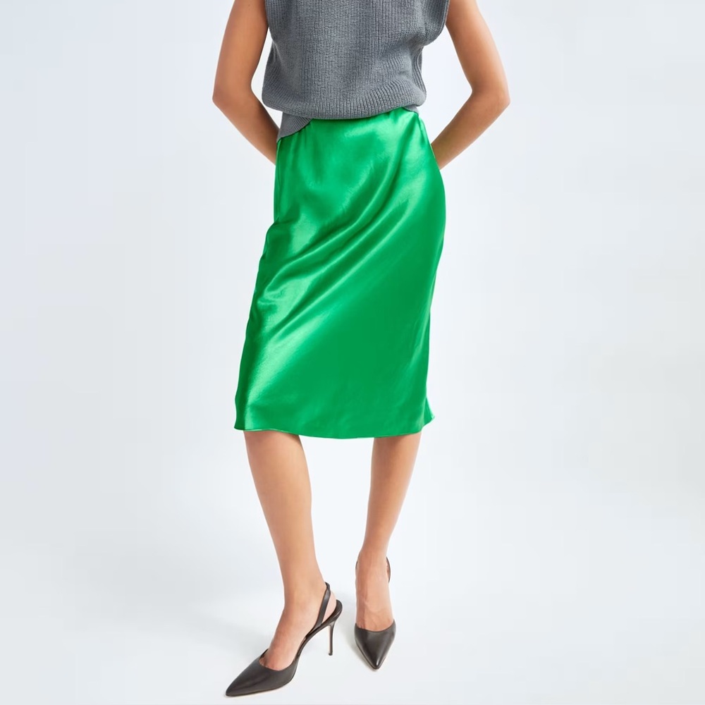 Aritzia Babaton Slip Midi Skirt